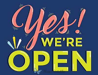 we're open